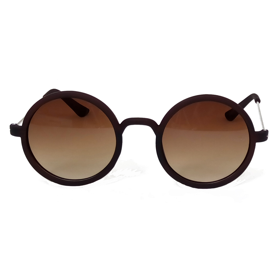 Hrinkar Gradient & UV Protection Trendy Brown Round Goggles For Men & Women - HRS242