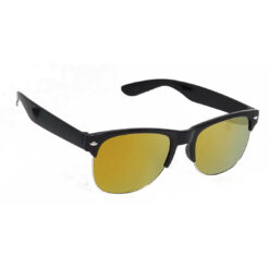Hrinkar Mirrored & UV Protection Stylish Golden Rectangular Sunglasses For Men & Women - HRS253