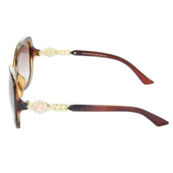 Hrinkar Gradient & UV Protection Classy Brown Over-sized Sunglasses For Women - HRS262