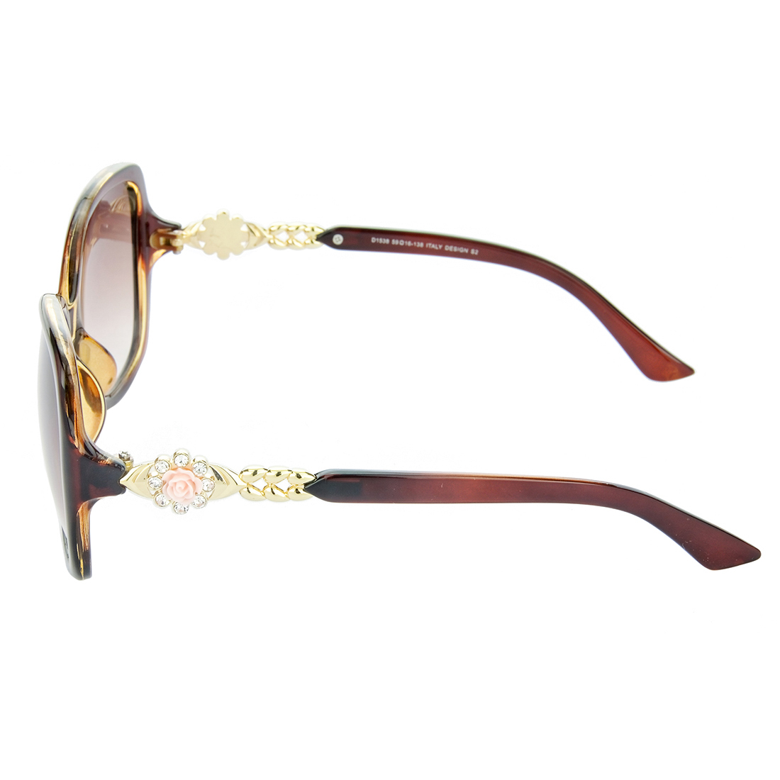 Hrinkar Gradient & UV Protection Classy Brown Over-sized Sunglasses For Women - HRS262