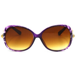 Hrinkar Gradient & UV Protection Trendy Brown Over-sized Shades For Women - HRS306-PRPL-BWN