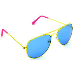 Hrinkar Mirrored & UV Protection Classy Blue Pilot Goggles For Men & Women - HRS32