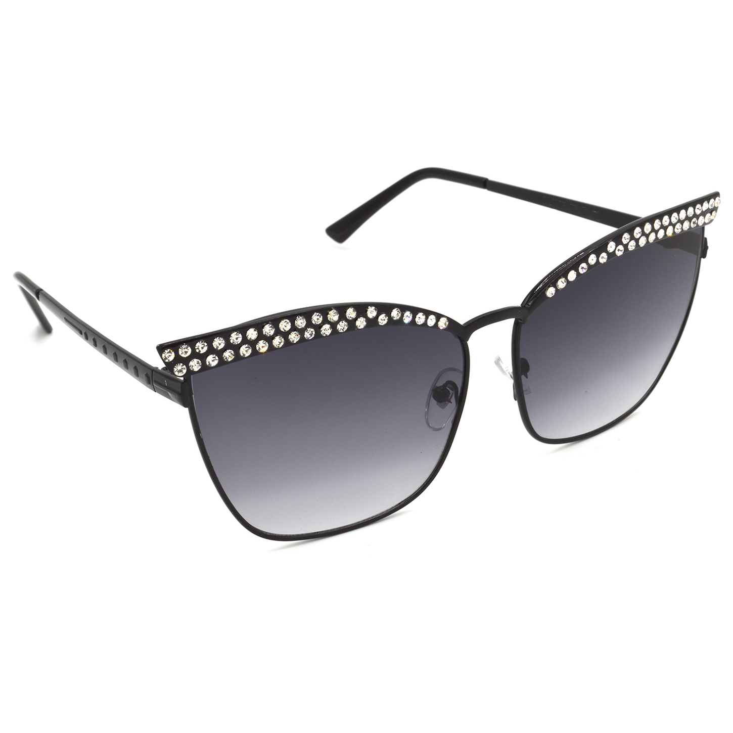 Hrinkar Gradient & UV Protection Modish Multicolor Cat-eye Goggles For Women - HRS330-BK-GRY