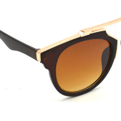 Alternative view of Hrinkar Gradient & UV Protection Classy Brown Wrap-around Goggles For Men & Women - HRS428-BWN-BWN