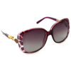 Hrinkar Polarized & UV Protection Classy Pink Rectangular Goggles For Women - HRS438-PRPL-RD