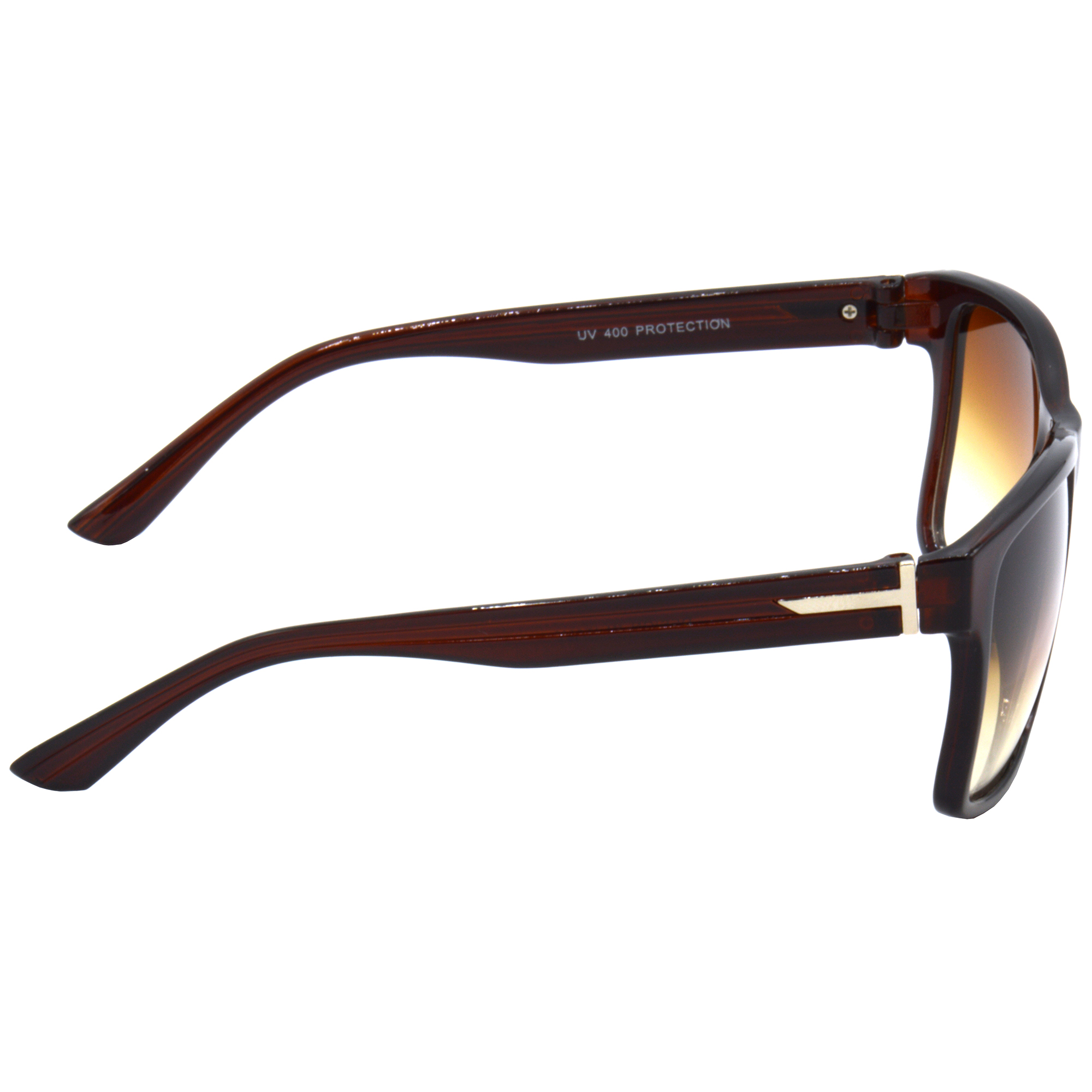 Hrinkar Gradient & UV Protection Modish Brown Rectangular Goggles For Men & Women - HRS468-BWN-BWN