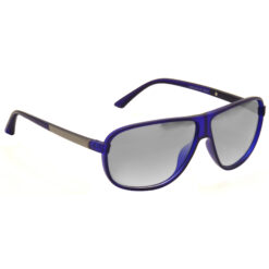 Hrinkar Mirrored & UV Protection Elegant Grey Rectangular Sunglasses For Men & Women - HRS473-BU-SLVR-MCRY