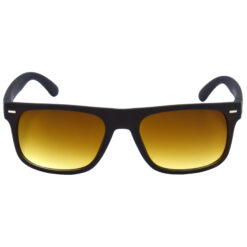 Alternative view of Hrinkar Gradient & UV Protection Trendy Brown Rectangular Shades For Men & Women - HRS489-BWN-BWN-CLR