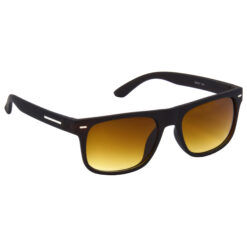 Hrinkar Gradient & UV Protection Trendy Brown Rectangular Shades For Men & Women - HRS489-BWN-BWN-CLR