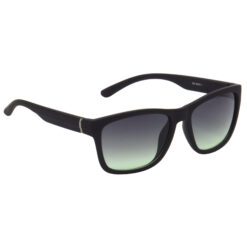 Hrinkar Gradient & UV Protection Elegant Grey Rectangular Sunglasses For Men & Women - HRS491-BK-DGRN