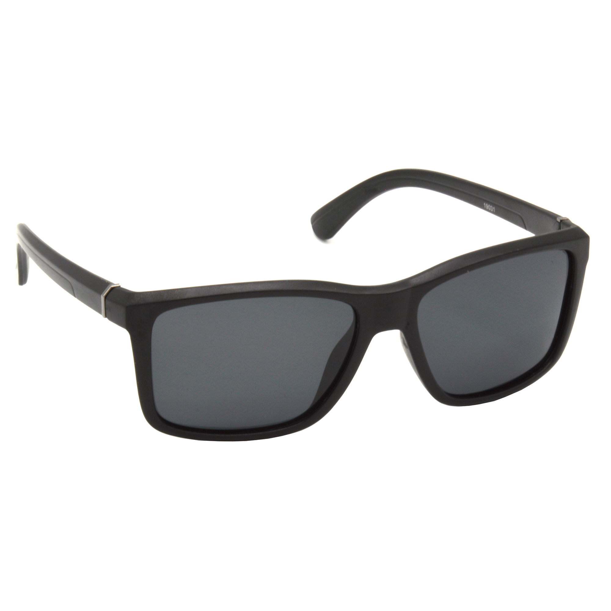 Hrinkar Polarized & UV Protection Trendy Black Rectangular Shades For Men & Women - HRS495-BK-BL-P