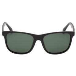Hrinkar Polarized & UV Protection Classy Green Rectangular Sunglasses For Men & Women - HRS498-BK-GRN-P