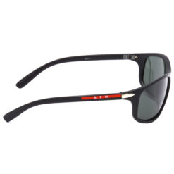 Hrinkar Polarized & UV Protection Classy Green Sports, Wrap-around Shades For Men & Women - HRS501-BK-GRN-P