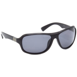 Hrinkar Polarized & UV Protection Trendy Black Sports, Wrap-around Sunglasses For Men & Women - HRS503-BK-BK-P
