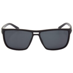 Alternative view of Hrinkar Polarized & UV Protection Classy Black Rectangular Shades For Men & Women - HRS509-BK-bu-BK-P