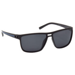 Hrinkar Polarized & UV Protection Classy Black Rectangular Shades For Men & Women - HRS509-BK-bu-BK-P