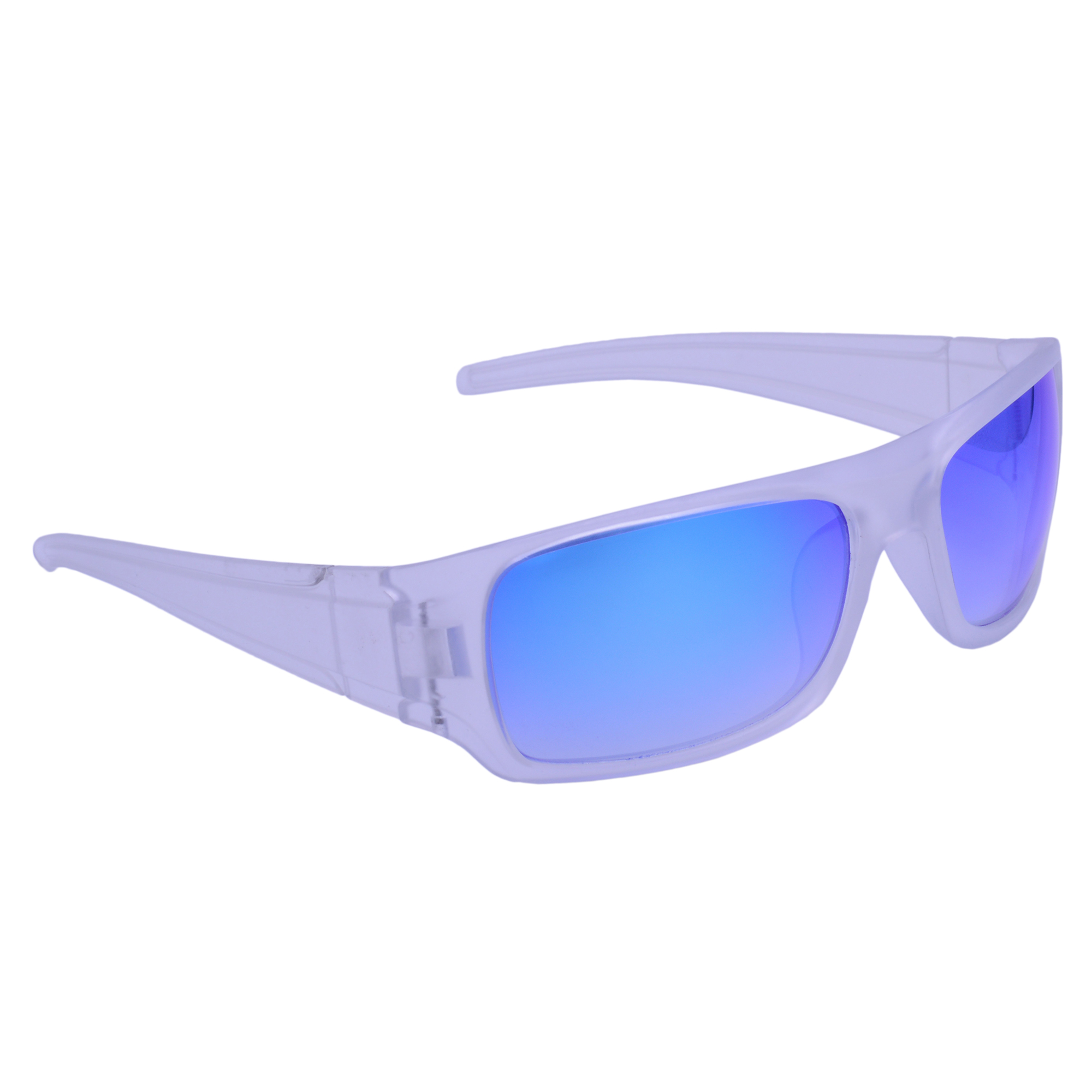 Hrinkar Mirrored & UV Protection Trendy Blue Sports Goggles For Men - HRS558-CLR-BU