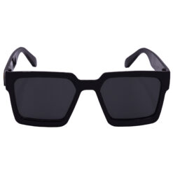 Alternative view of Hrinkar UV Protection Classy Black Retro Square Shades For Men & Women - HRS586-BK-BK