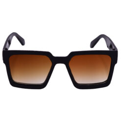 Alternative view of Hrinkar UV Protection Elegant Brown Retro Square Shades For Men & Women - HRS586-BK-BWN