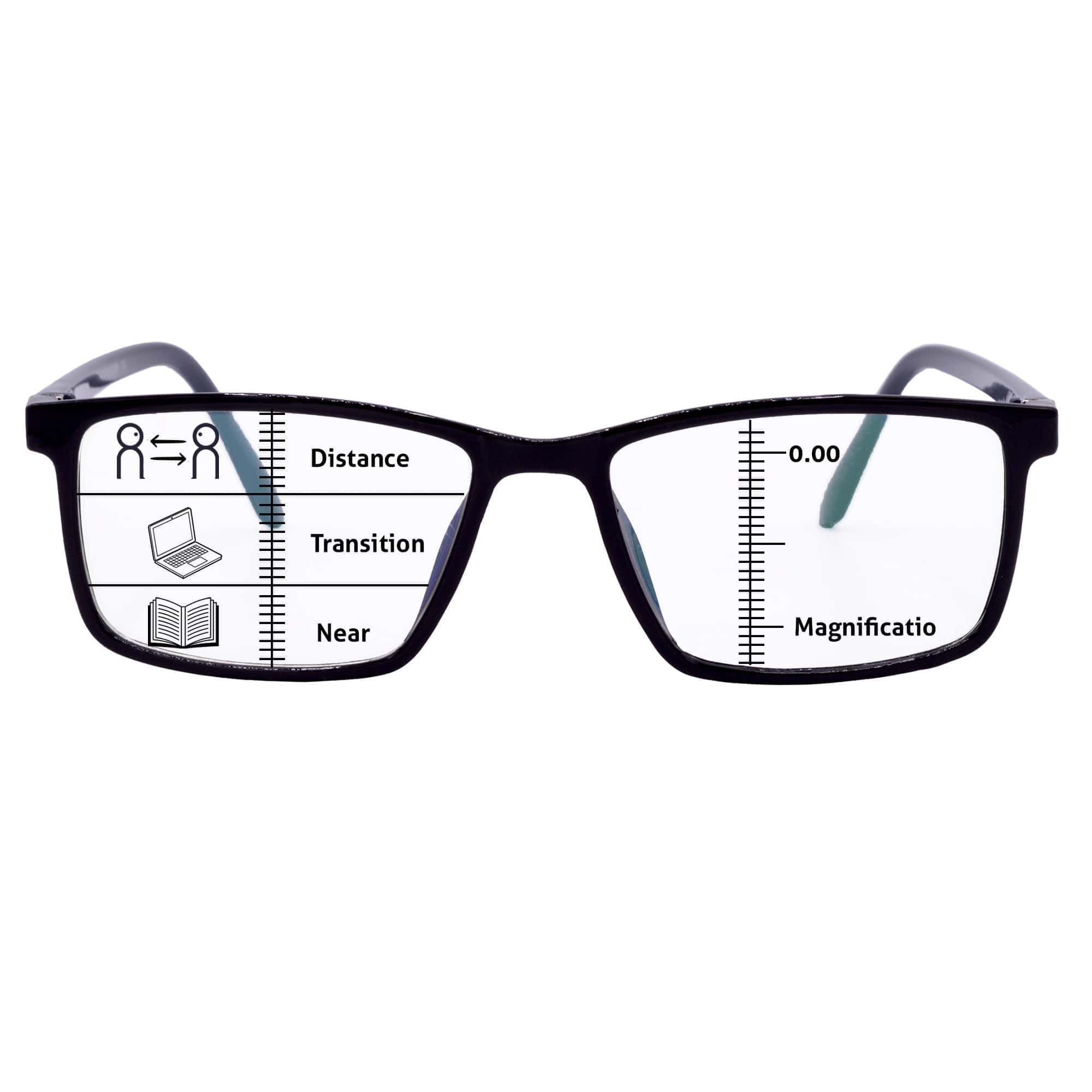 Hrinkar Progressive Reading Glasses +1.00 to +3.00 for men and women