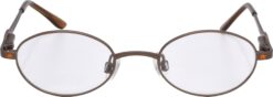 Hrinkar Oval Brown spectacle frames for Kids Boy & Girl | Metal | Brown | HFRM-126-BWN - Image 2