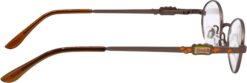 Hrinkar Oval Brown spectacle frames for Kids Boy & Girl | Metal | Brown | HFRM-126-BWN - Image 3