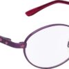 Hrinkar Oval Purple eyeglass frames for Kids Boy & Girl | Metal | Purple | HFRM-126-PNK