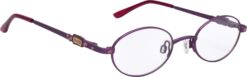 Hrinkar Oval Purple eyeglass frames for Kids Boy & Girl | Metal | Purple | HFRM-126-PNK