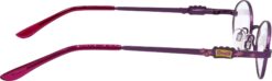 Hrinkar Oval Purple eyeglass frames for Kids Boy & Girl | Metal | Purple | HFRM-126-PNK - Image 3