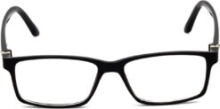 Hrinkar Rectangle Black eyeglass frames for Kids Boy & Girl | TR90 | Black | HFRM-BK-17 - Image 2