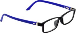 Hrinkar Rectangle Blue and Black stylish eyeglasses for Kids Boy & Girl | TR90 | Blue and Black | HFRM-BK-BU-18