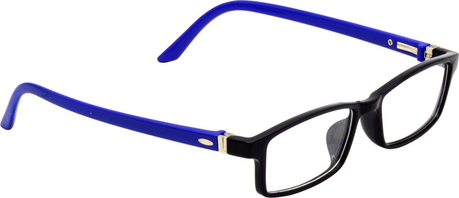 Hrinkar Rectangle Blue and Black stylish eyeglasses for Kids Boy & Girl | TR90 | Blue and Black | HFRM-BK-BU-18