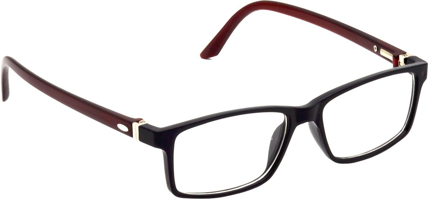 Hrinkar Rectangle Brown and Black stylish eyeglasses for Kids Boy & Girl | TR90 | Brown and Black | HFRM-BK-BWN-17