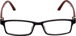 Hrinkar Rectangle Brown and Black Designer frames for Kids Boy & Girl | TR90 | Brown and Black | HFRM-BK-BWN-18 - Image 2