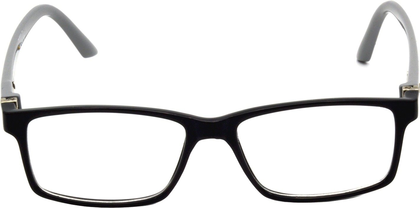 Hrinkar Rectangle Black and Grey Designer frames for Kids Boy & Girl | TR90 | Black and Grey | HFRM-BK-GRY-17 - Image 2