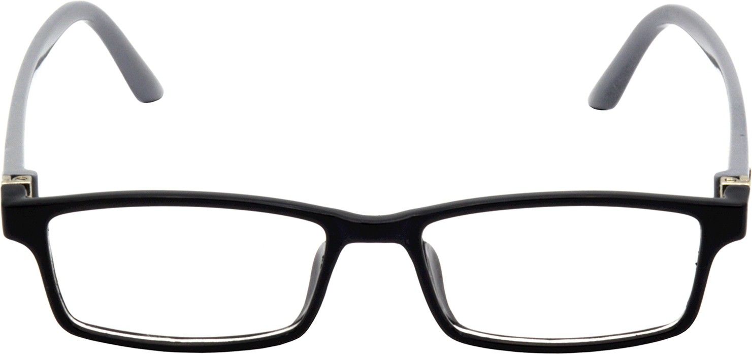 Hrinkar Rectangle Black and Grey chasma frame for Kids Boy & Girl | TR90 | Black and Grey | HFRM-BK-GRY-18 - Image 2