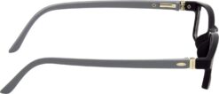 Hrinkar Rectangle Black and Grey chasma frame for Kids Boy & Girl | TR90 | Black and Grey | HFRM-BK-GRY-18 - Image 3