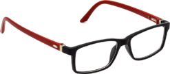 Hrinkar Rectangle Black and Red spectacle frames for Kids Boy & Girl | TR90 | Black and Red | HFRM-BK-RD-17
