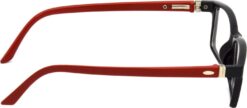 Hrinkar Rectangle Black and Red spectacle frames for Kids Boy & Girl | TR90 | Black and Red | HFRM-BK-RD-17 - Image 3