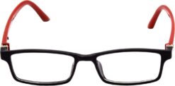 Hrinkar Rectangle Red and Black eyeglass frames for Kids Boy & Girl | TR90 | Red and Black | HFRM-BK-RD-18 - Image 2