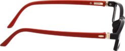 Hrinkar Rectangle Red and Black eyeglass frames for Kids Boy & Girl | TR90 | Red and Black | HFRM-BK-RD-18 - Image 3