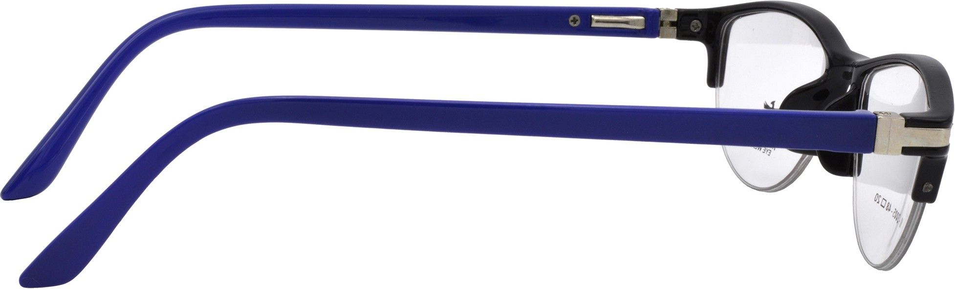 Hrinkar Oval Black and Blue chasma frame for Women | TR90 | Black and Blue | HFRM3007-BK-BU - Image 3