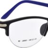 Hrinkar Oval Black and Blue chasma frame for Women | TR90 | Black and Blue | HFRM3007-BK-BU