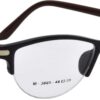 Hrinkar Oval Black and Brown chasma frame for Women | TR90 | Black and Brown | HFRM3007-BK-BWN