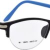 Hrinkar Oval Black and Blue stylish eyeglasses for Women | TR90 | Black and Blue | HFRM3007-BK-LBU