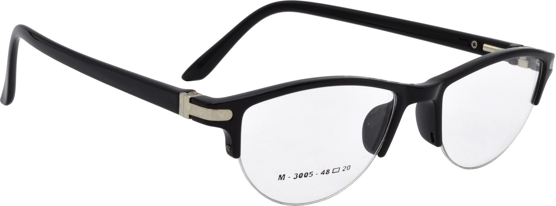 Hrinkar Oval Black Designer frames for Women | TR90 | Black | HFRM3007-BK-BK
