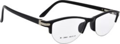 Hrinkar Oval Black Designer frames for Women | TR90 | Black | HFRM3007-BK-BK