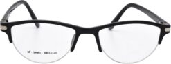 Hrinkar Oval Black Designer frames for Women | TR90 | Black | HFRM3007-BK-BK - Image 2