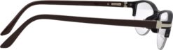 Hrinkar Oval Black and Brown chasma frame for Women | TR90 | Black and Brown | HFRM3007-BK-BWN - Image 3