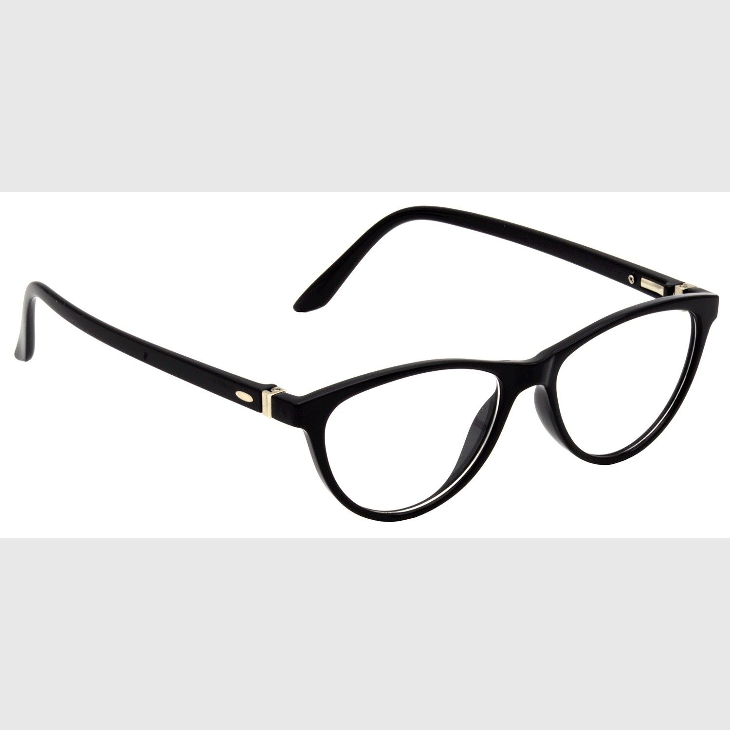 Hrinkar Cat-eyed Black Designer frames for Men & Women | TR90 | Black | HFRM-BK-13